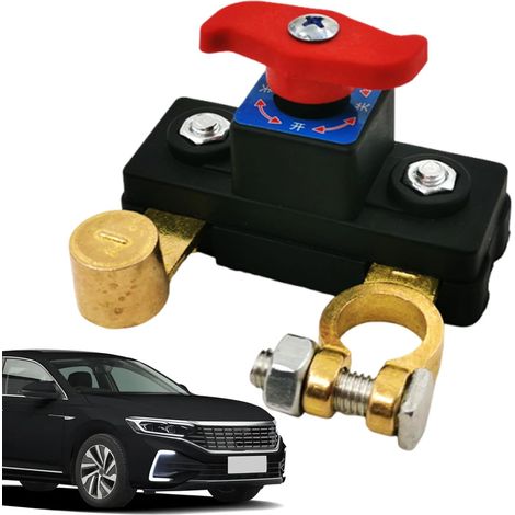 Coupe-batterie voiture Interrupteur d'alimentation 12 V 24 V Relais de coupure de batterie robuste Interrupteur principal de sécurité pour éviter les pertes de puissance pour les camions, campin (1/5)