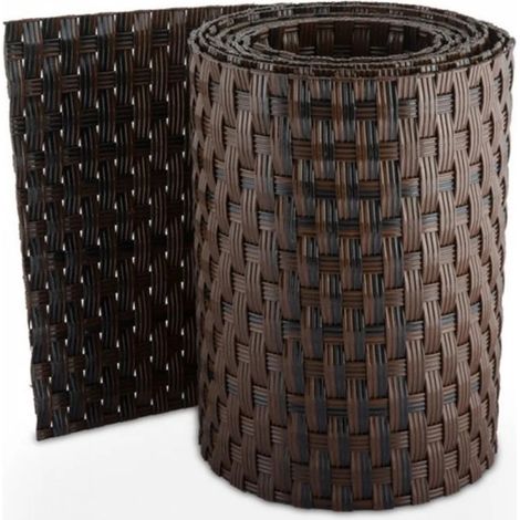 Striscia Frangivista per Recinzione in Rattan 90x300 cm Marrone (1/2)