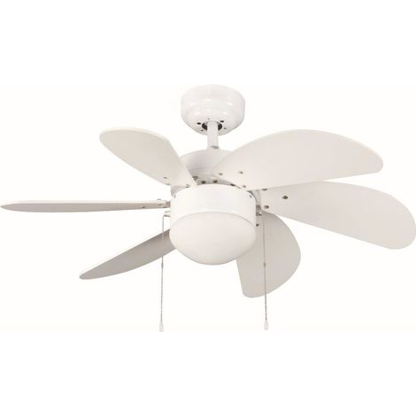 Ventilador de Techo con Luz, Motor AC 45W y Control Remoto