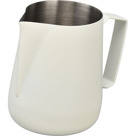 Milchaufschäumkännchen mit dickflüssigem Aufschäumer, 450 ml, mit spitzem Ausguss für Kaffeemaschinen von CafeWhite (1/5)
