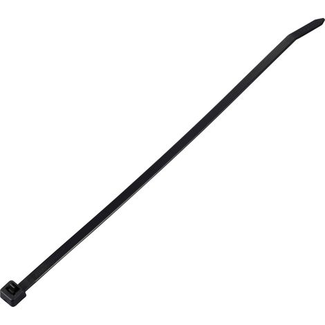 TRU COMPONENTS TC-13340664 TC-RT-200-4.6-B Serre-câble 200 mm 4.6 mm noir réouvrable, résiste aux pr (1/3)