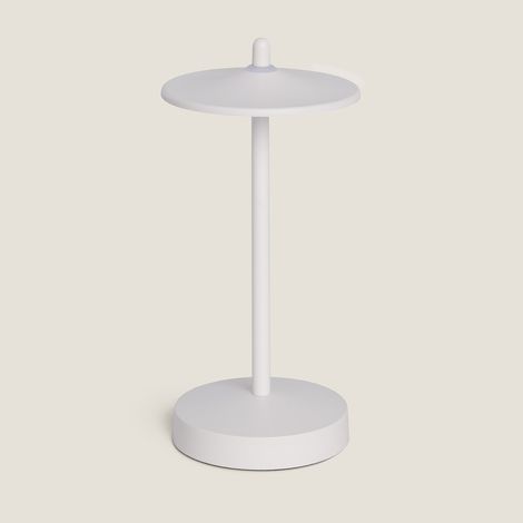 Lampada da Tavolo LED Portatile per Esterni con Batteria USB Ricaricabile Milevani Bianco