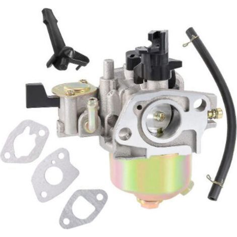 Carburetor kit compatible with Honda GX110/GX120/GX140/GX160/GX168 – replaces 16100-Z1T-W51 & 16100-ZH8-W61, with gaskets and hoses (1/4)