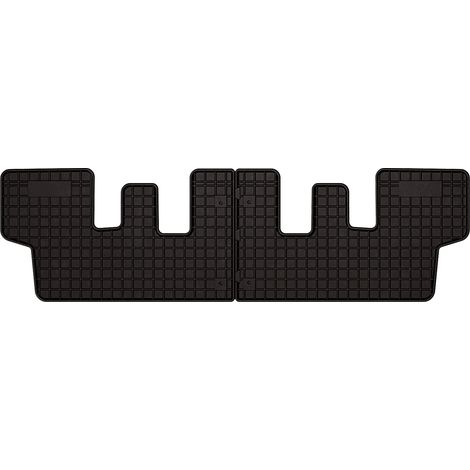 Alfombrillas de goma para coche: Citroën C4 Picasso II de 7 plazas - tercera fila (2013-2019) - negras, a medida