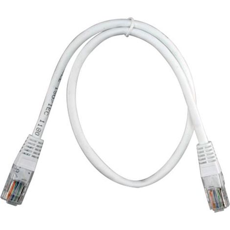 CAVO CAT5 0,5MT UTP CONNETTOR I RJ45 BIANCO SAFIRE
