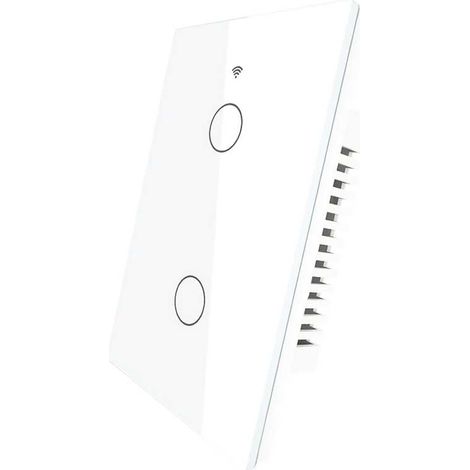 Interruttore Da Incasso Scatola 503, Touch Bianco, WIFI 2.4G Matter, TUYA, Smart Life,Apple Home, Google Home, Alexa, SmartThings, 10A, AC 90-250V, 50/60HZ, 120X72X38mm, IP20,Disponibili 1,2,3 Tasti (