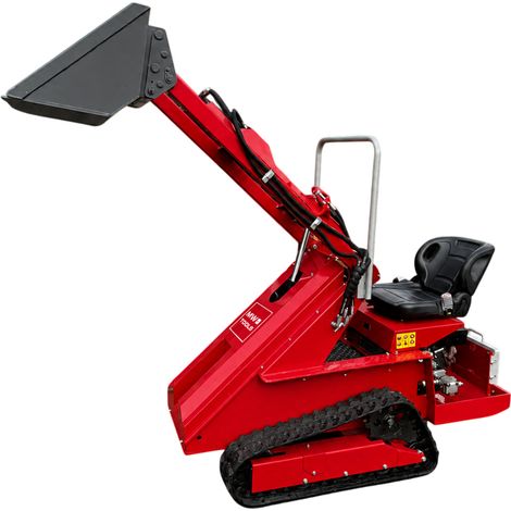 Mini chargeuse compacte sur chenilles 879 kg - Moteur essence 15 CV - Transmission hydrostatique - Capacité de levage 300 kg - Avec siège MW Tools MLDZ360R (1/5)