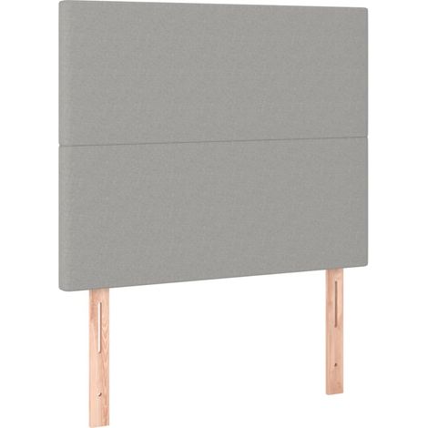 Maison Exclusive - Cabecero de cama gris claro 90x5x118/128 cm Te
