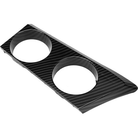 Support de porte-gobelet de console centrale gauche (côté conducteur) pour BMW Série 1 E81 E82 E87 E88 120i (2004-2011), style fibre de carbone (1/5)