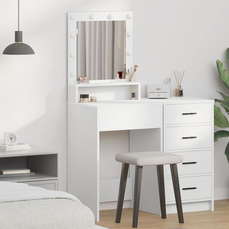 Dressing Table White 50 x 41 x 135 cm Engineered wood vidaXL