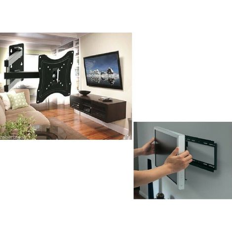 SUPPORTO BRACCIO STAFFA TV LCD PLASMA LED TELEVISORE DA 14 A 55 POLLICI 117B-2
