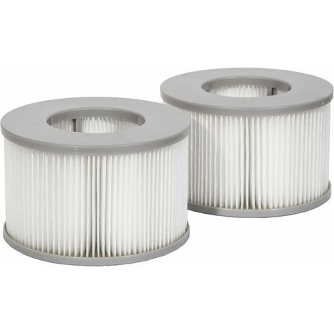 Juego de 2 cartuchos de filtro para spa inflable, filtros para spa inflable