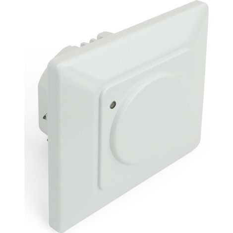 BeMatik - Detector de movimientos empotrado pared 80x80mm con control de tiempo luz y distancia