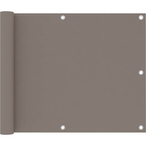 Brise vue pour balcon - Brise vent Écran de jardin Taupe 75x300 cm Tissu Oxford BV148895 - BonneVie (1/5)