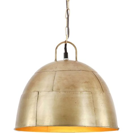 Hängelampe Vintage Industriestil 25 W Messing Rund 31 cm E27