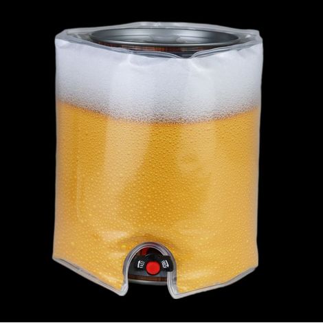 Manormalement ferméhon de refroidissement en néoprène pour fûts de bière de 5 litres, réutilisable et portable pour fêtes et sorties