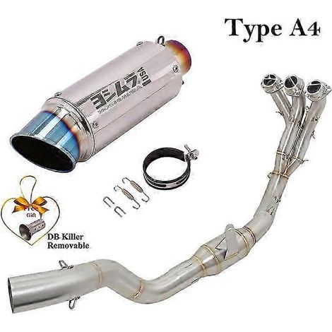 Système d'échappement complet adapté pour moto, silencieux de tube de liaison avant modifié, DB Killer, pour Yamaha Tracer9 Tracer 9 GT 2 (Type A4) (1/5)