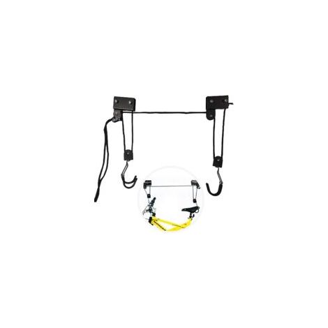 Support velo Plafond Max.57 kg Ascenseur de Vélo Universel avec Crochet et Range à Corde Adapté aux Vélos et Yacht
