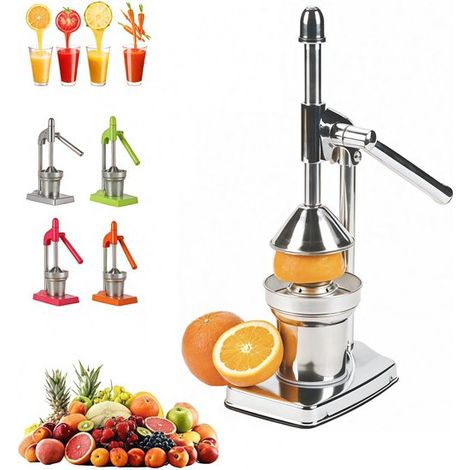 Exprimidor de cítricos, Exprimidor de cítricos de hierro fundido, Exprimidor de naranjas, Robusto, Fácil de limpiar, 3618,513 cm, Color plata