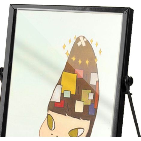 Cadre photo acrylique décoratif 14,5x19,5cm motif cartoon enfant imperméable noir métal, ornement mural pour bureau CBS1332 (1/4)