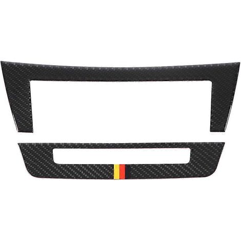 Cache de panneau de commande central de console en fibre de carbone pour Mercedes-Benz W204 (style allemand) (1/4)