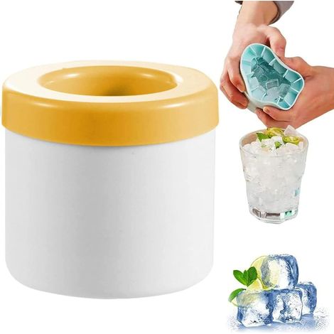 Moule à glaçons en silicone avec couvercle, bac à glace sphérique pour cocktails et boissons, accessoire de cuisine