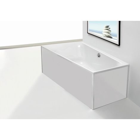 Hoesch 49603.550 Accessoire habillage en verre blanc pour bâti-support