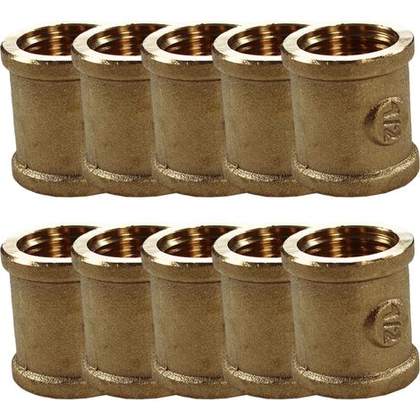 Lot de 10 Manchons Femelle Femelle "Série Forte" Égal 1/2" (15/21) - Arcanaute (1/3)