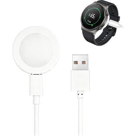 Magnetic charger compatible with GT6/GT5/GT4/GT3/GT2 Pro/Watch 5/4/3/Fit 4/Ultimate/D2 smartwatches, aluminum alloy charger with 1m USB cable, charging station (1/5)