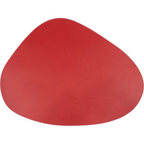 Set de table antidérapant design galet Rouge 44x33 cm