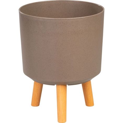 Blumentopf Strend Pro, Farbe Kaffeepulver, 24,5x24,5x31 cm