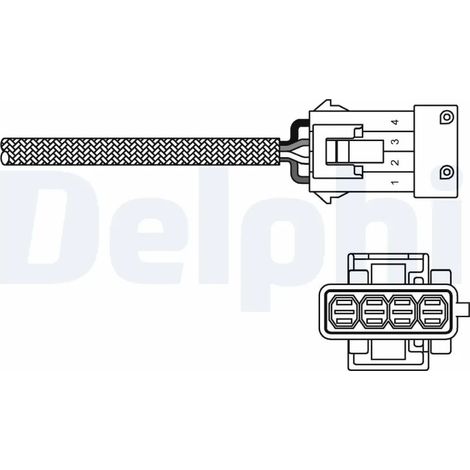 Sonde lambda Delphi Technologies ES10797-12B1 CITROËN 1618.E6 1618.Z6 1628.70
