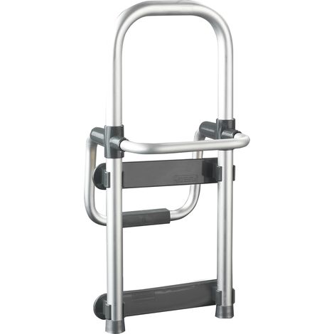 WENKO Ausilio per l'imbarco del bagno Secura - in alluminio in colore antracite, Alluminio, 23 x 52 x 22.5 cm, Alluminio (1/2)