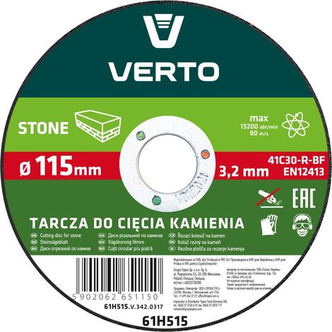 DISCO TAGLIO PIETRA 115X3,2X22,2MM