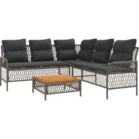 Maison Exclusive - 2-tlg. Garten-Sofagarnitur mit Auflagen Poly R (1/5)