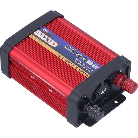 Convertisseur de Voiture 400W Prise 12V-220V 50Hz, Charge Rapide 2 Ports USB, Transformateur de Tension Onde Sinusoïdale Modifiée, Adaptateur Électrique pour Voyage (1/5)