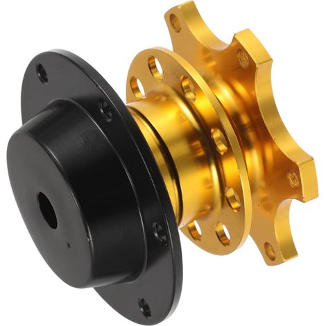 Adaptateur de Moyeu de Volant Sport à Dégagement Rapide Doré Outil de Démontage Rapide pour Volants de Voiture Compatible Multiples Modèles Accessoire Tuning Automobile (1/5)