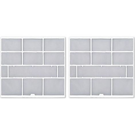 Lot de 2 filtres à poussière pour climatisation - Accessoires essentiels pour une meilleure circulation de l'air (28,2 x 26,5 cm) (1/5)