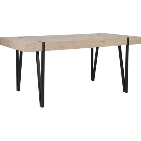 Dining Table ADENA Light Brown 150 cm 90 cm
