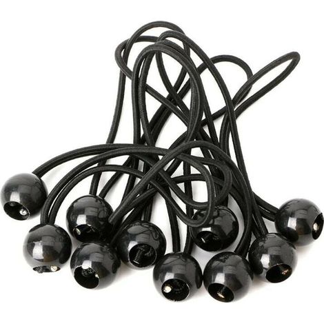 30 cuerdas elásticas para lonas, lonas, tiendas de campaña, toldos, etc. (1/4)