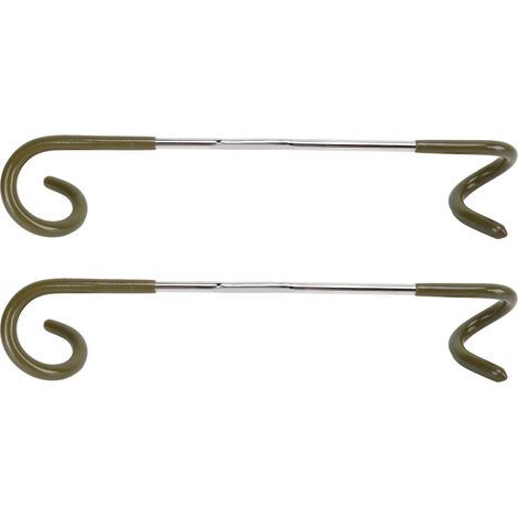 2 Pièces Crochet S pour Tente, Double Extrémité en Acier Inoxydable, Accroche Lampe de Camping Multifonction pour Extérieur (Couleur Sable) (1/5)