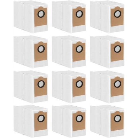 RHG Lot de 12 sacs à poussière de rechange jetables pour aspirateur robot Lefant M2 PROM2 PlusOKP L3M3 et balai à franges (1/5)