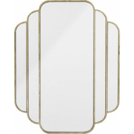 Bloomingville Creative espejo decorativo dorado 63 cm