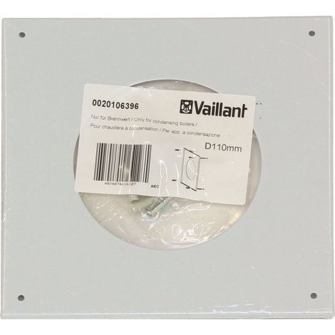 Vaillant Wandrosette 110 mm Vaillant-weiß, 0020106396 (1/2)