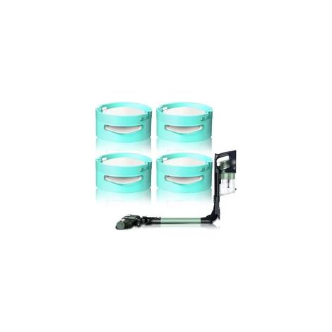 Cartouche anti-odeur Shark : 4 pièces neutralisant d'odeur pour aspirateur pour accessoire d'aspirateur Shark Cartouche anti-odeur Shark, neutralisant d'odeur bleu sarcelle pour aspirateur pour (1/4)
