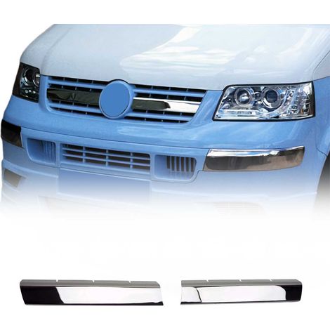 Moulure de Grille de Calandre Compatible avec VW T5 2003 à 2010, Garniture Baguette de Calandre en Acier Inoxydable Argent (1/5)