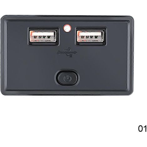 Chargeur allume-cigare double USB 12 V/24 V 4,8 A, compatible avec motos, camping-cars, voitures, quads, bateaux et caravanes. Nouveau modèle 24 W. (1/5)