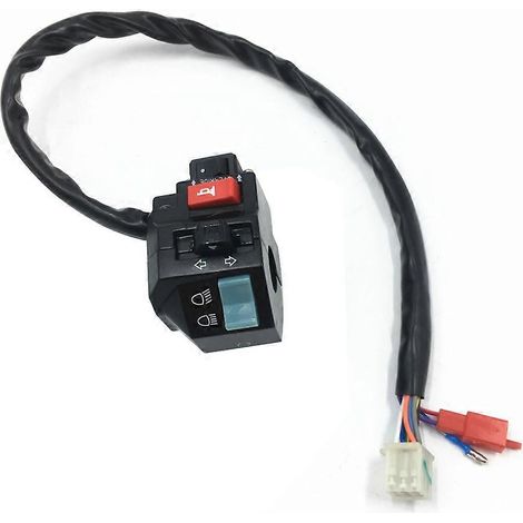 El conjunto de interruptor de función de la manija izquierda 30114 es adecuado para Linhai 260 300 LH260ATV LH300ATV ATV de cuatro ruedas 25523 (1/5)