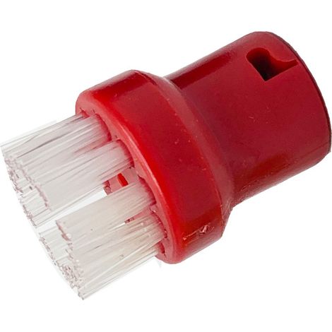 Accessoires d'entretien pour nettoyeurs vapeur Kärcher - Petite brosse ronde rouge et blanche 1