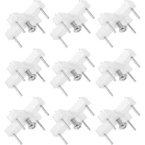 10 ganci invisibili per telai a muro in ABS e ferro, resistenti, fissaggio senza lasciare tracce, design semplice, supporto per carichi pesanti, per pareti in cemento (1/5)